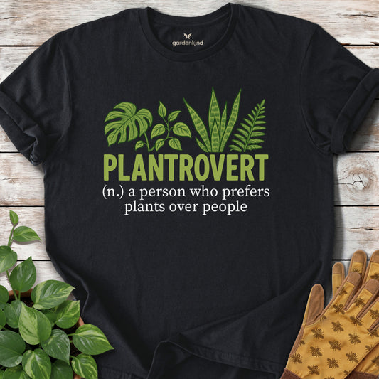 Plantrovert Definition Tee, Black