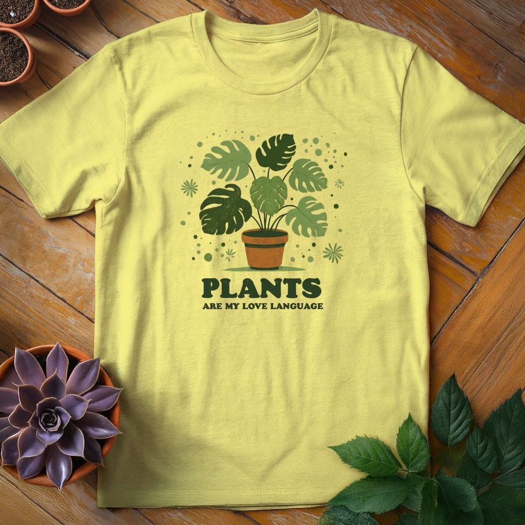 Plants Are My Love Language Tee T-Shirt Cornsilk / S