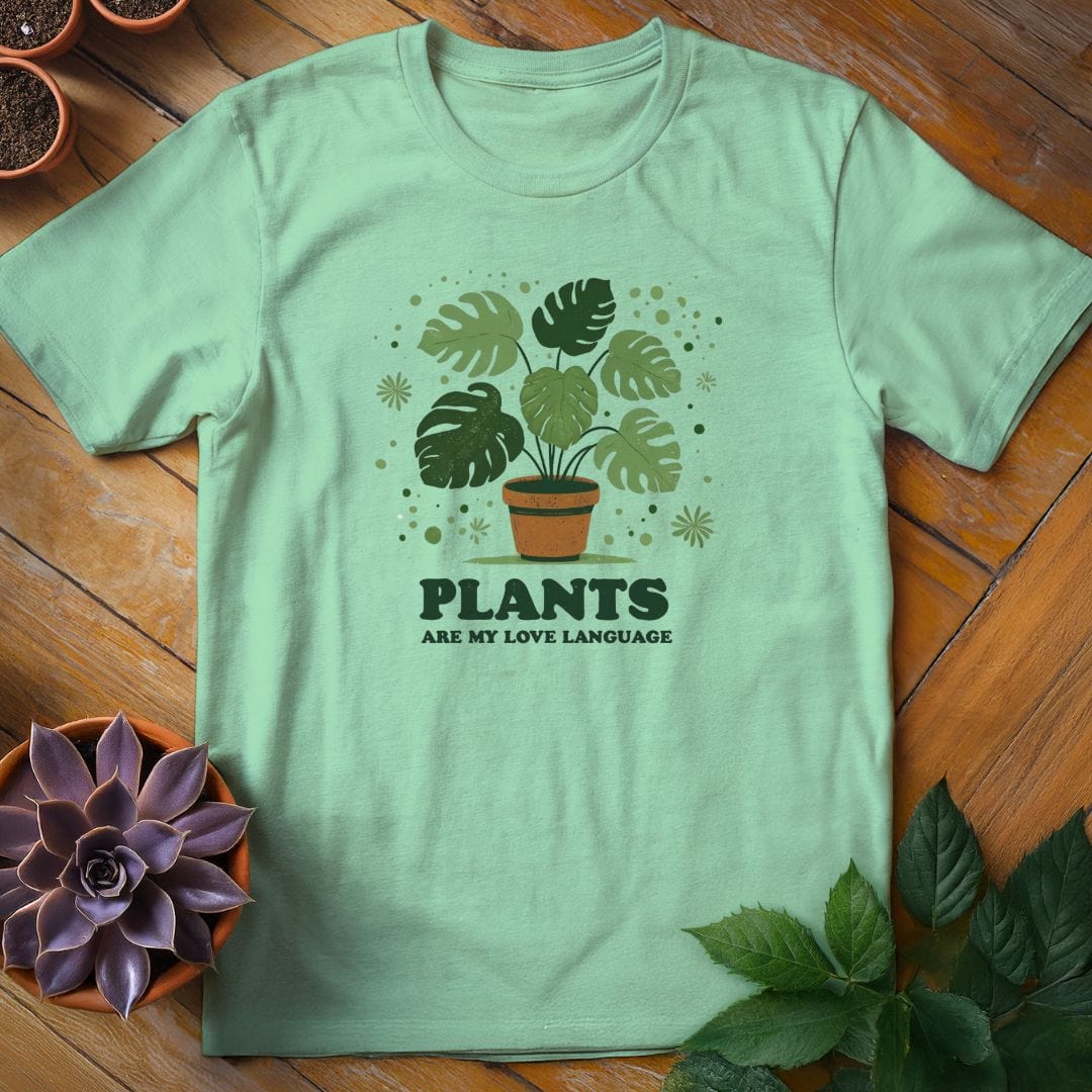 Plants Are My Love Language Tee T-Shirt Mint Green / S