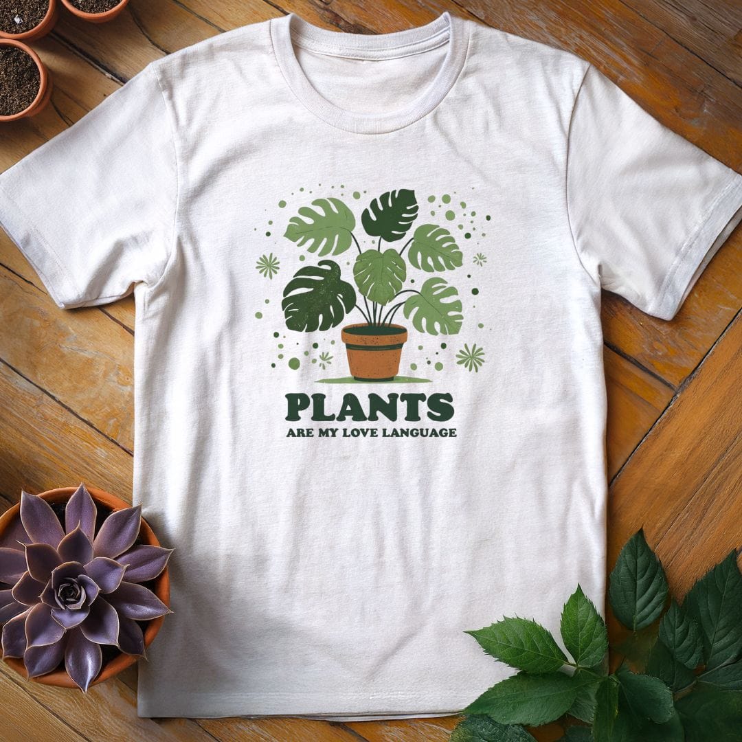 Plants Are My Love Language Tee T-Shirt White / S