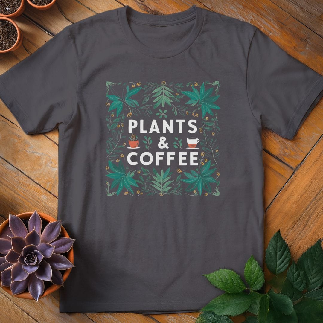 Plants & Coffee Tee T-Shirt Charcoal / S