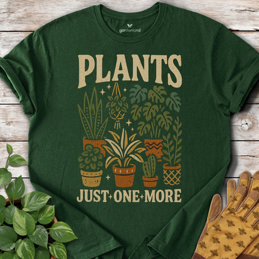 Plants...Just One More Tee, Forest Green