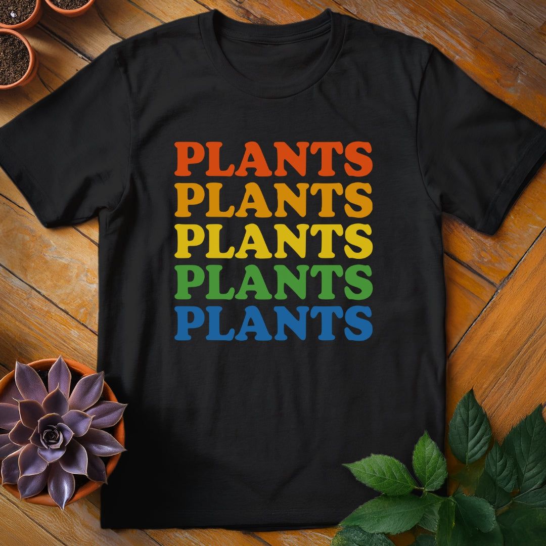 Plants Plants Plants Tee T-Shirt Black / S