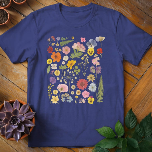 Pressed Flowers Tee T-Shirt Metro Blue / S