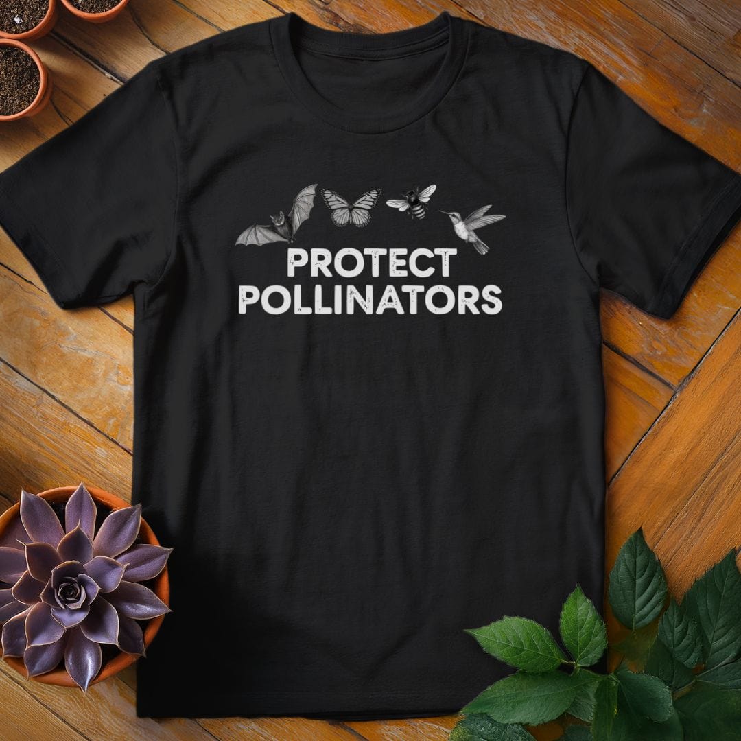 Protect Pollinators Tee T-Shirt Black / S