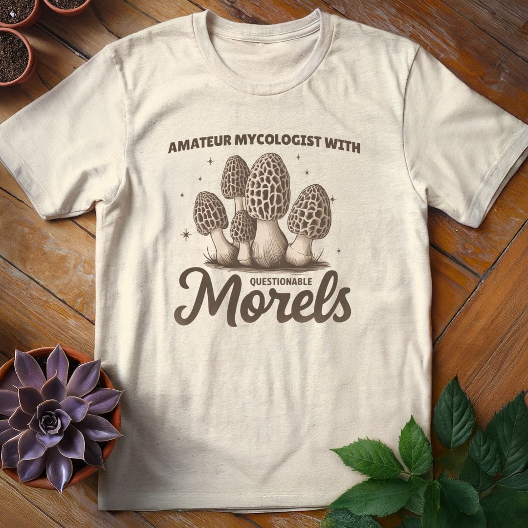Questionable Morels Tee T-Shirt Natural / S