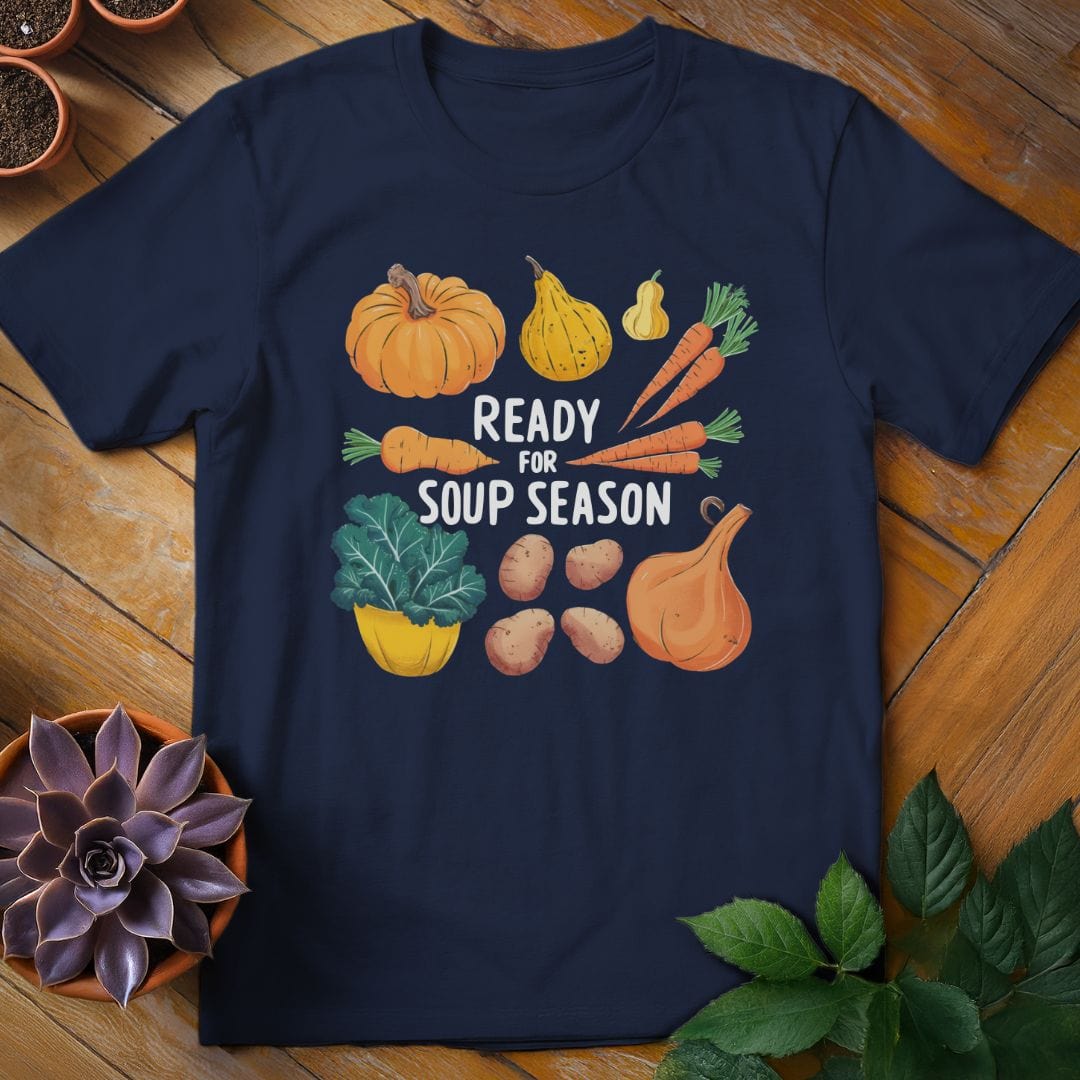 Ready for Soup Season Tee T-Shirt Navy / S