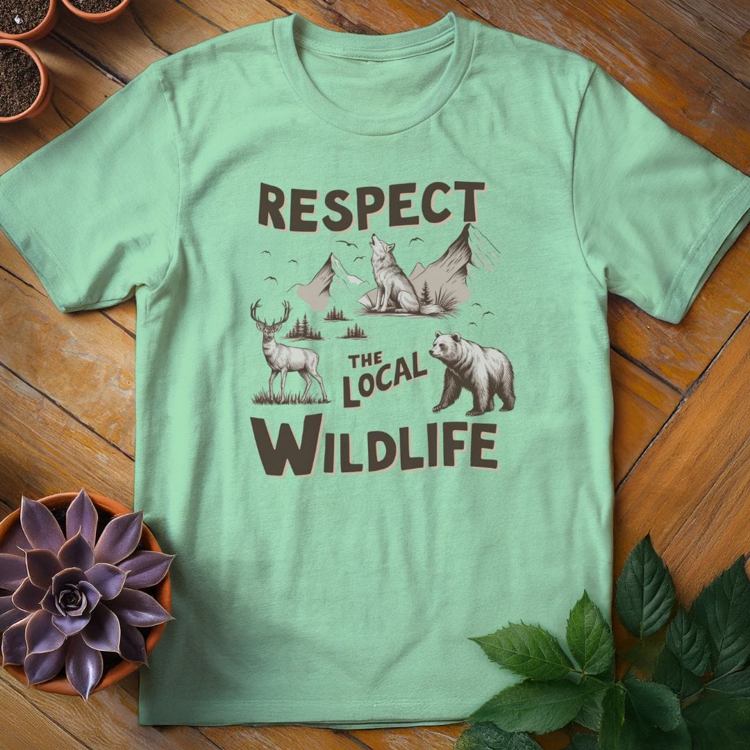 Respect the Local Wildlife Tee T-Shirt Mint Green / S