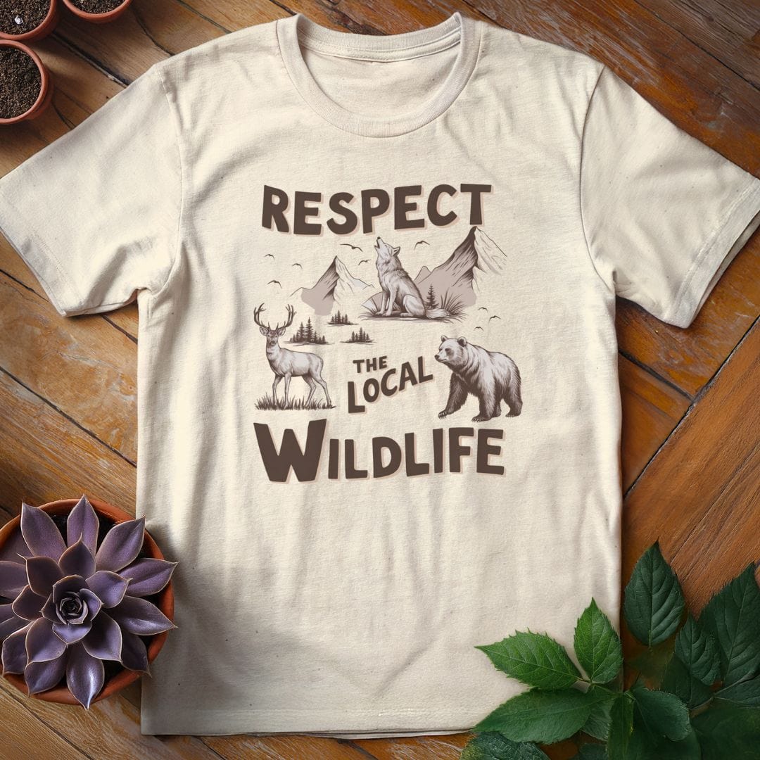 Respect the Local Wildlife Tee T-Shirt Natural / S
