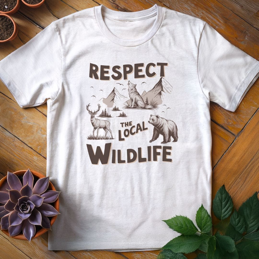 Respect the Local Wildlife Tee T-Shirt White / S