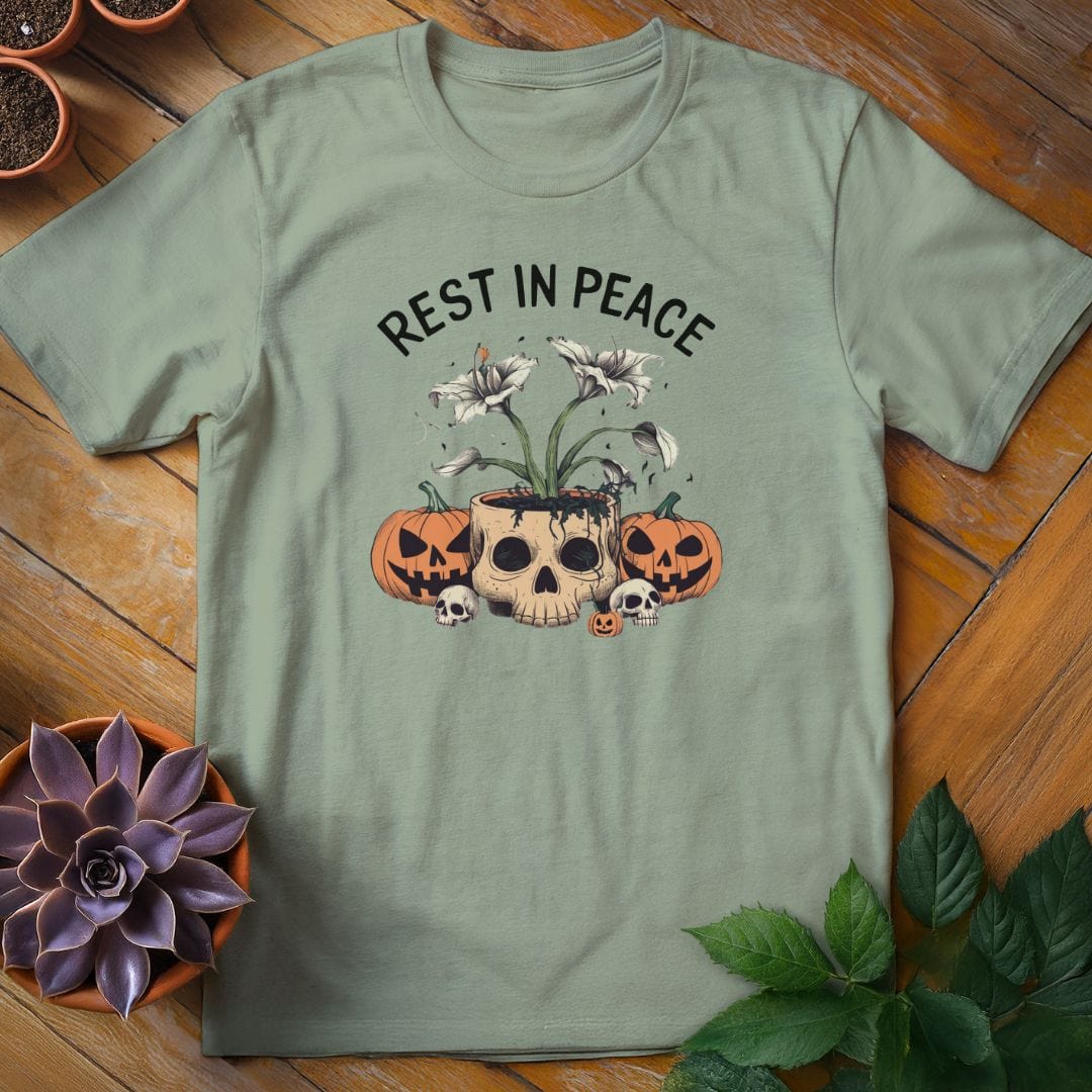 Rest in Peace Lily Tee T-Shirt Sage / XL