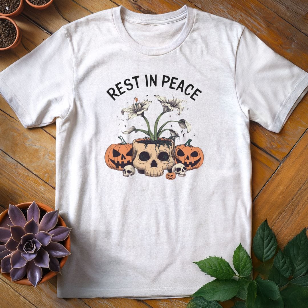 Rest in Peace Lily Tee T-Shirt White / S