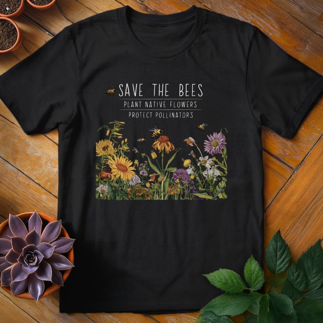 Save the Bees Tee T-Shirt Black / S