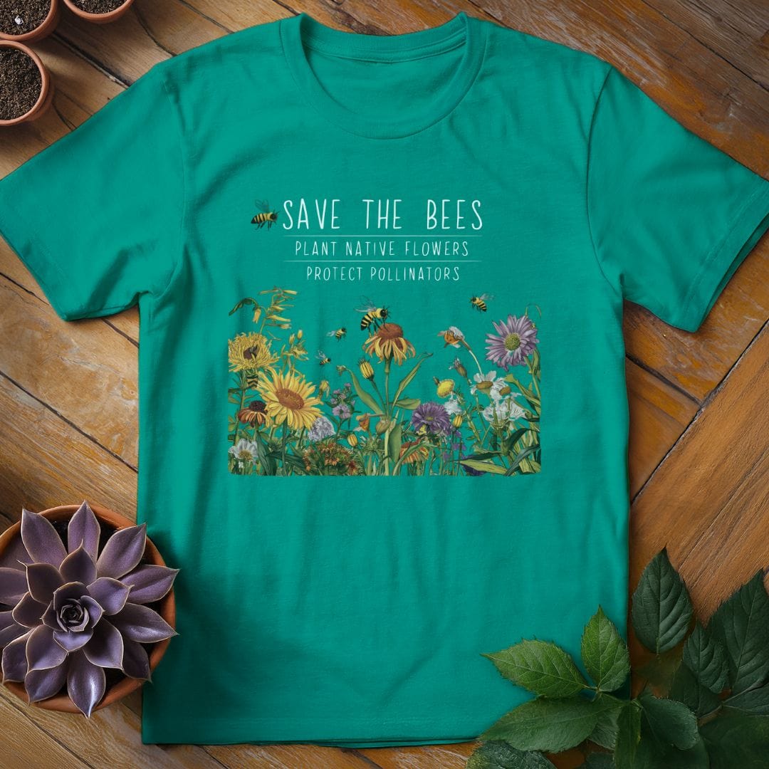 Save the Bees Tee T-Shirt Jade Dome / S