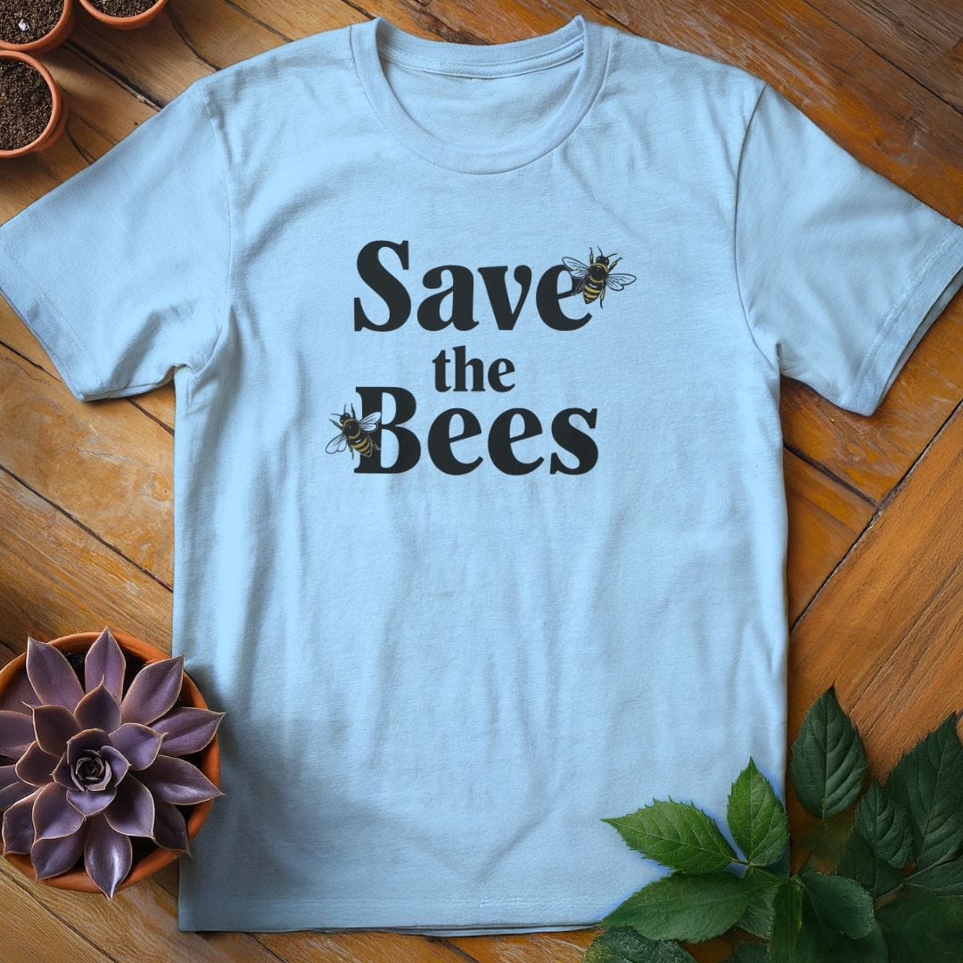 Save the Bees Tee T-Shirt Light Blue / S