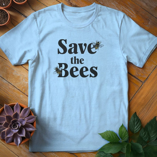 Save the Bees Tee T-Shirt Light Blue / S