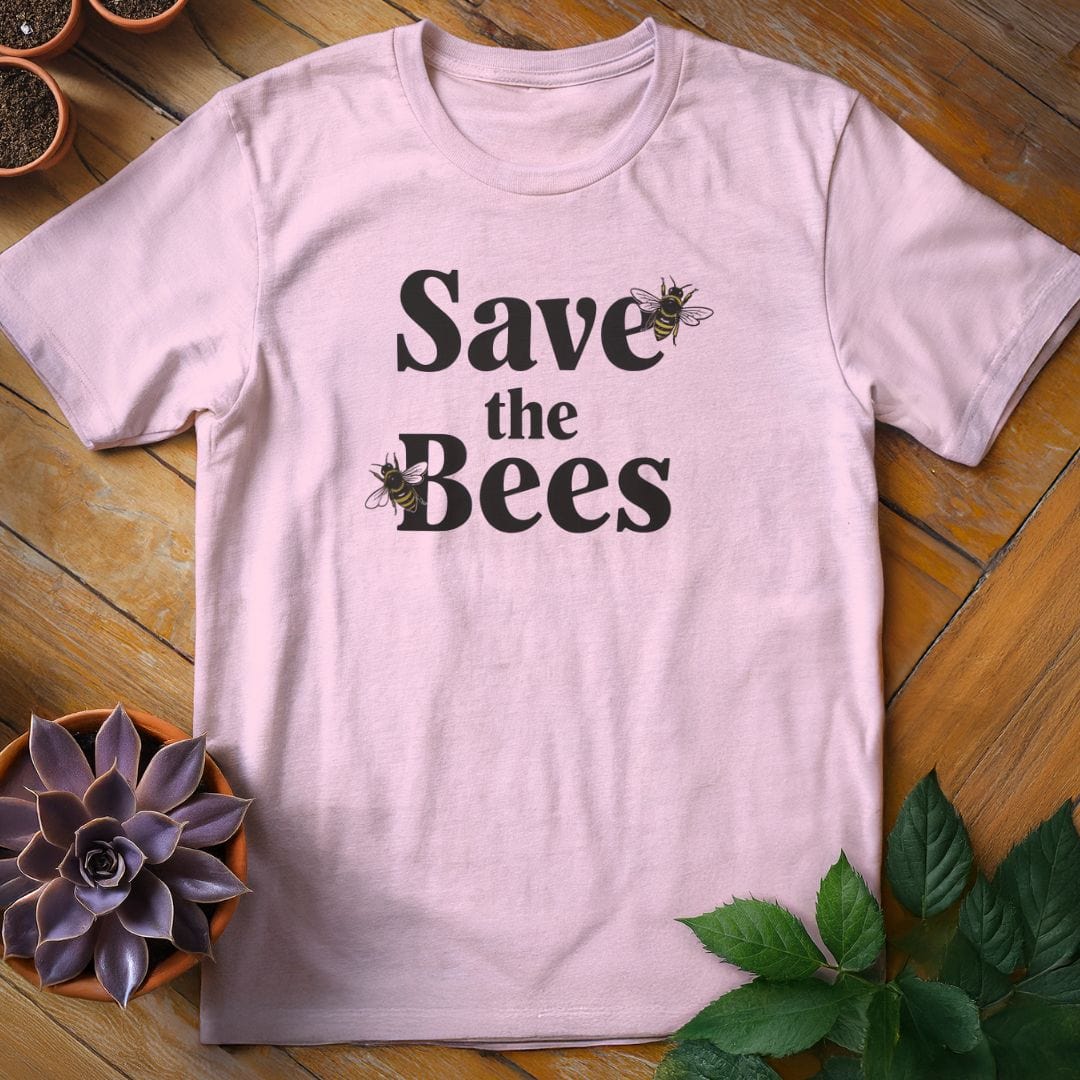Save the Bees Tee T-Shirt Light Pink / S