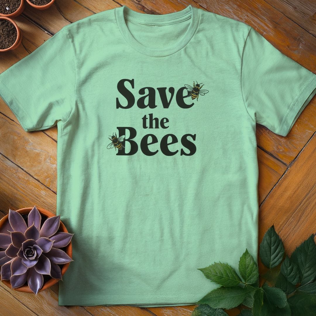 Save the Bees Tee T-Shirt Mint Green / S