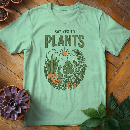Say Yes to Plants Tee T-Shirt Mint Green / S