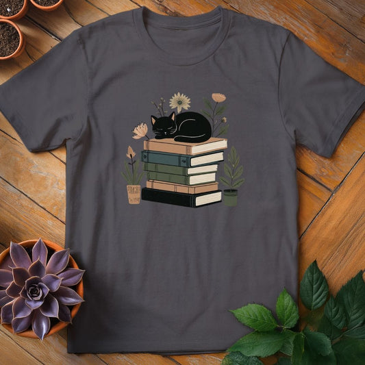 Sleeping Cat Tee T-Shirt Charcoal / S