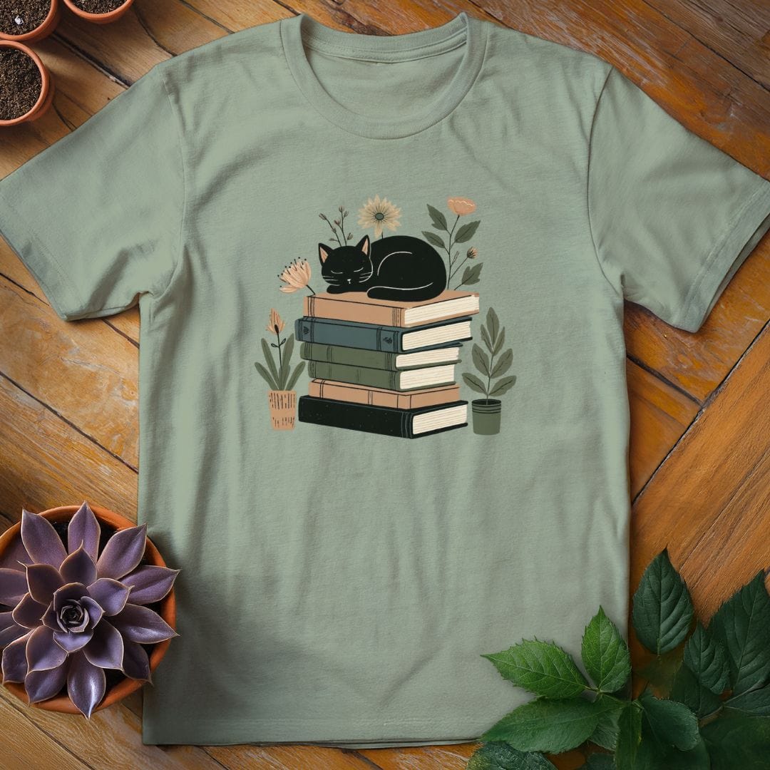 Sleeping Cat Tee T-Shirt Sage / XL