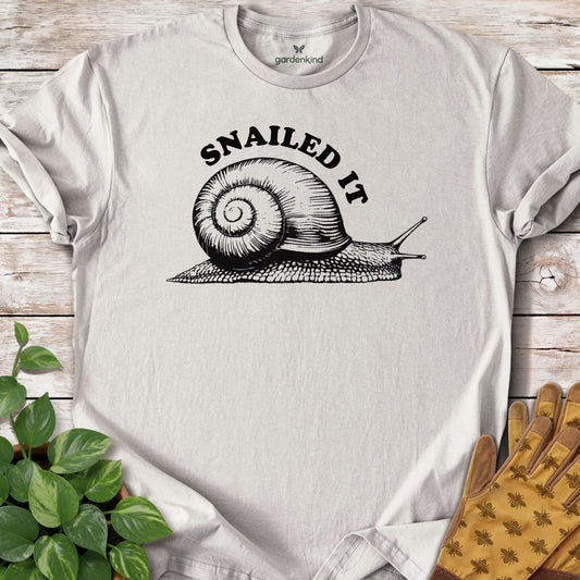 Snailed It Tee, Ice Grey
