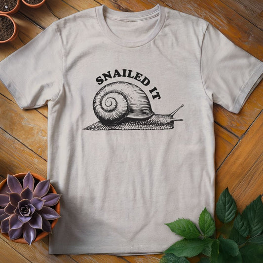 Snailed It Tee T-Shirt Ice Grey / S