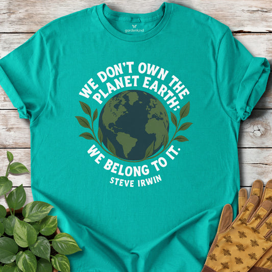 Steve Irwin Quote Tee, Jade Dome