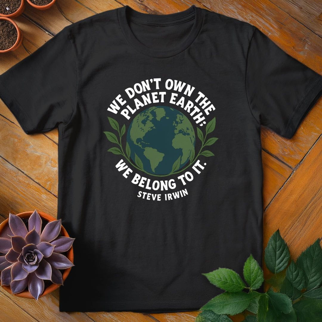 Steve Irwin Quote Tee T-Shirt Black / S