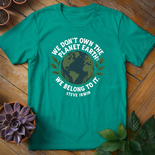 Steve Irwin Quote Tee T-Shirt Jade Dome / S