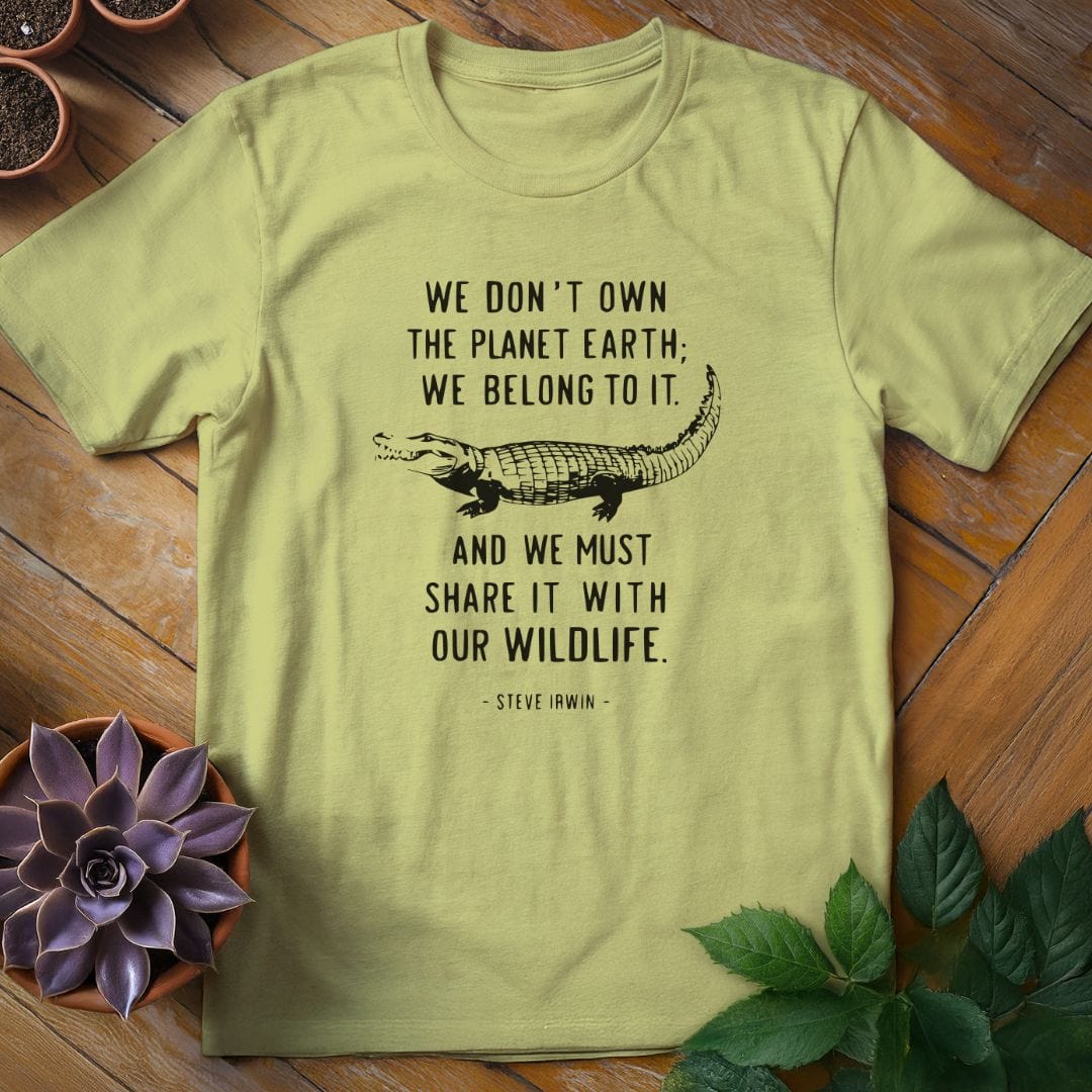 Steve Irwin Quote Tee T-Shirt Pistachio / S