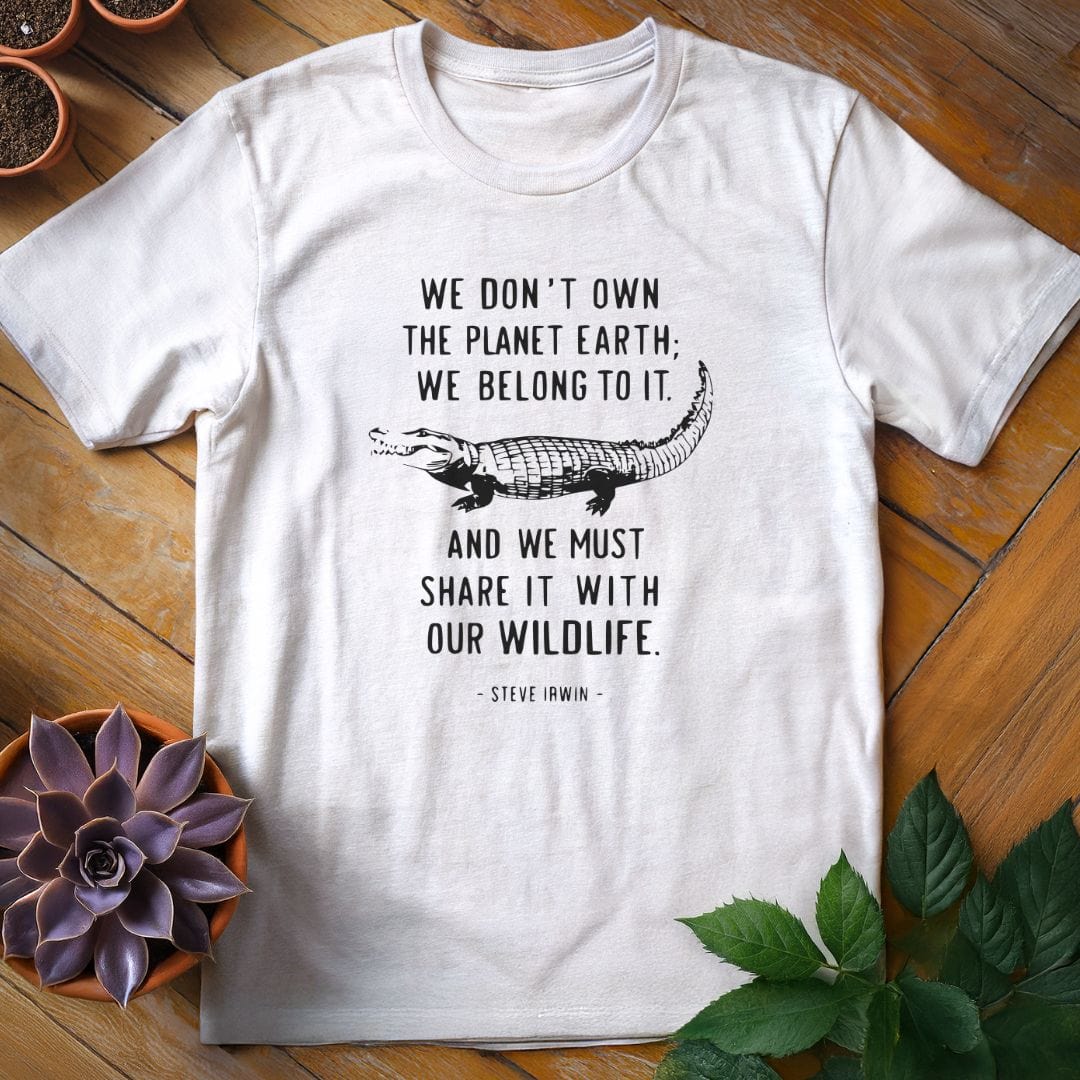 Steve Irwin Quote Tee T-Shirt White / S