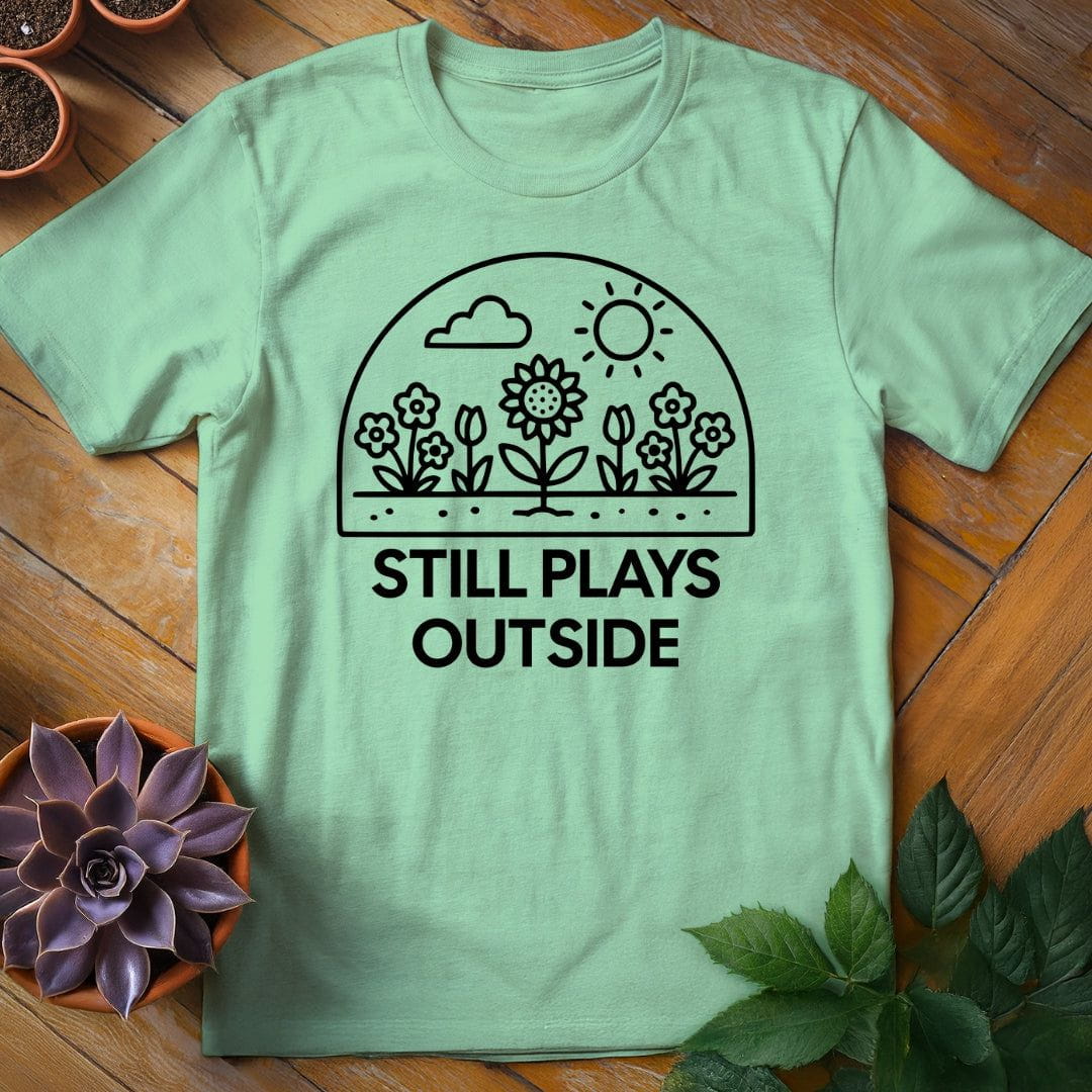 Still Plays Outside Tee T-Shirt Mint Green / S