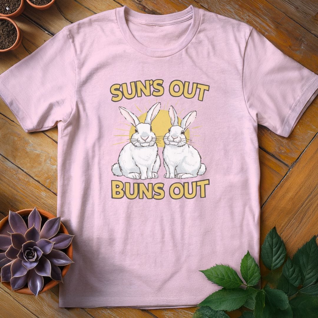 Sun's Out Buns Out Tee T-Shirt Light Pink / S