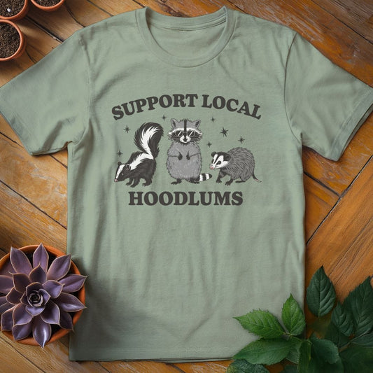 Support Local Hoodlums Tee T-Shirt Sage / XL