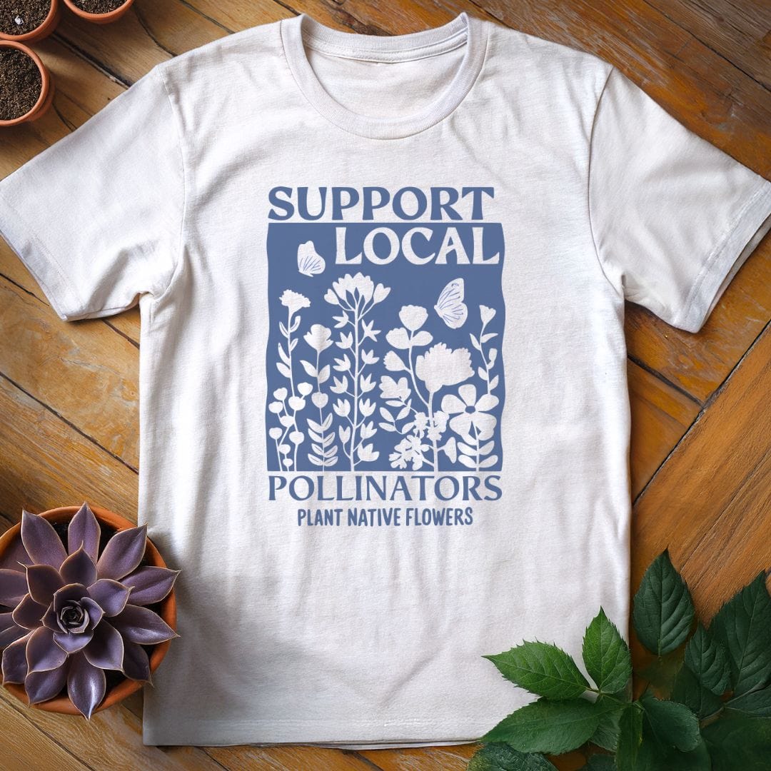Support Local Pollinators Tee T-Shirt White / S