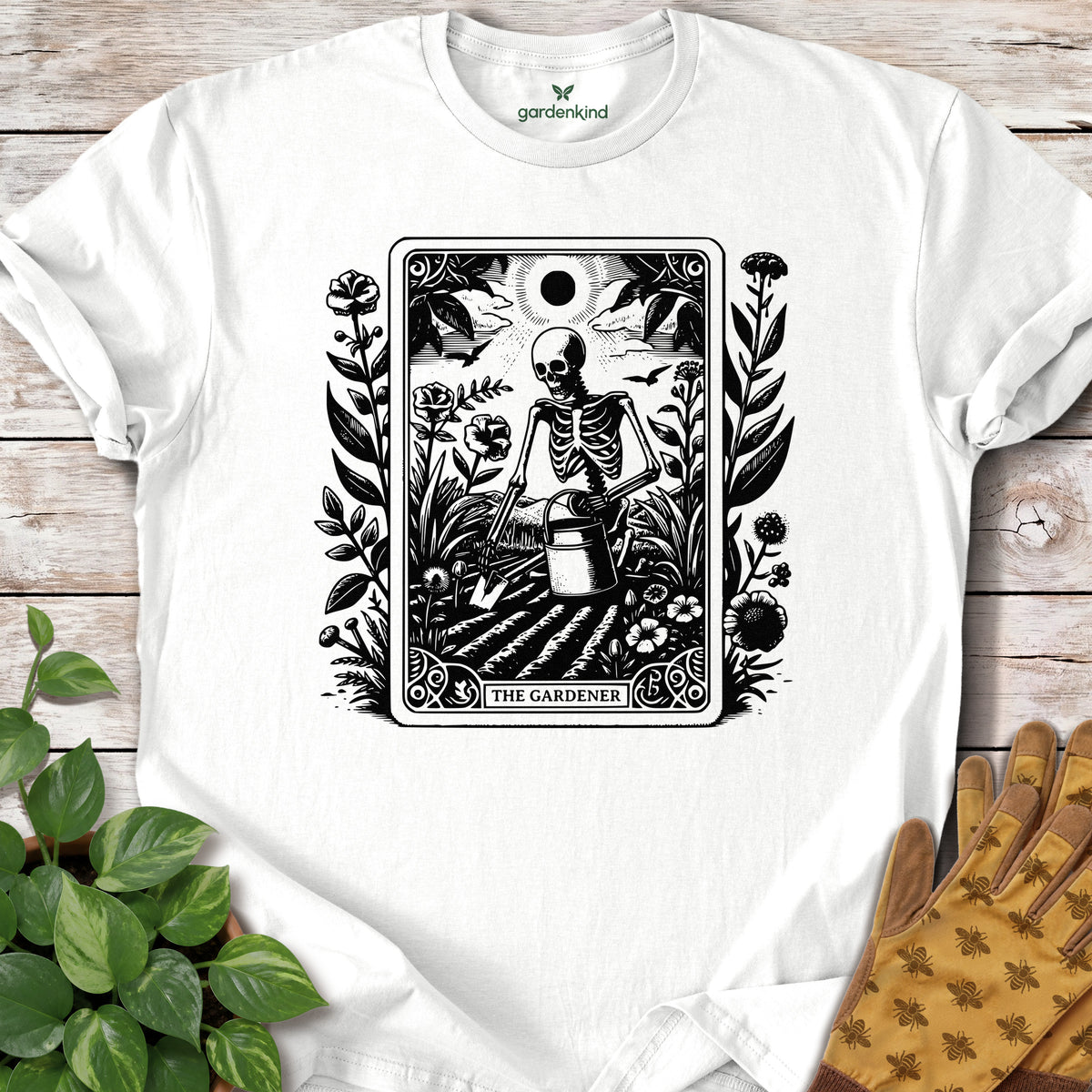 The Gardener Tee, White