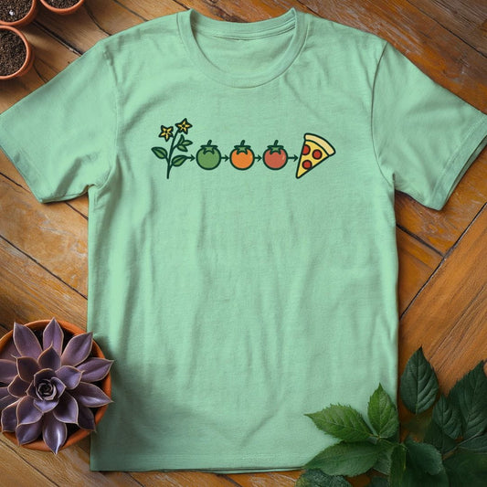 Tomato Evolution Tee T-Shirt Mint Green / S