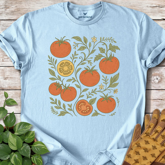 Tomatoes Tee, Light Blue