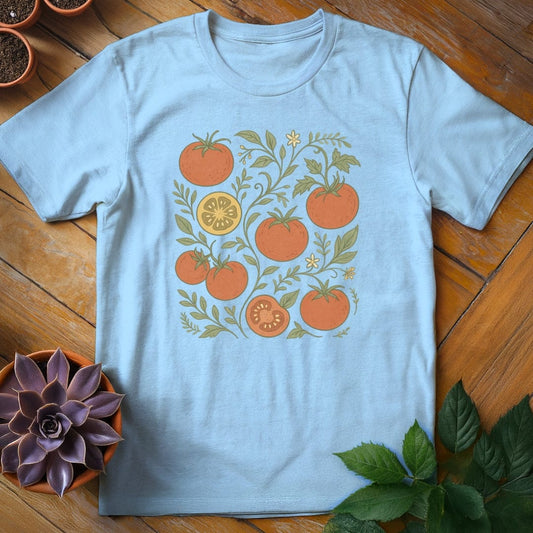 Tomatoes Tee T-Shirt Light Blue / S
