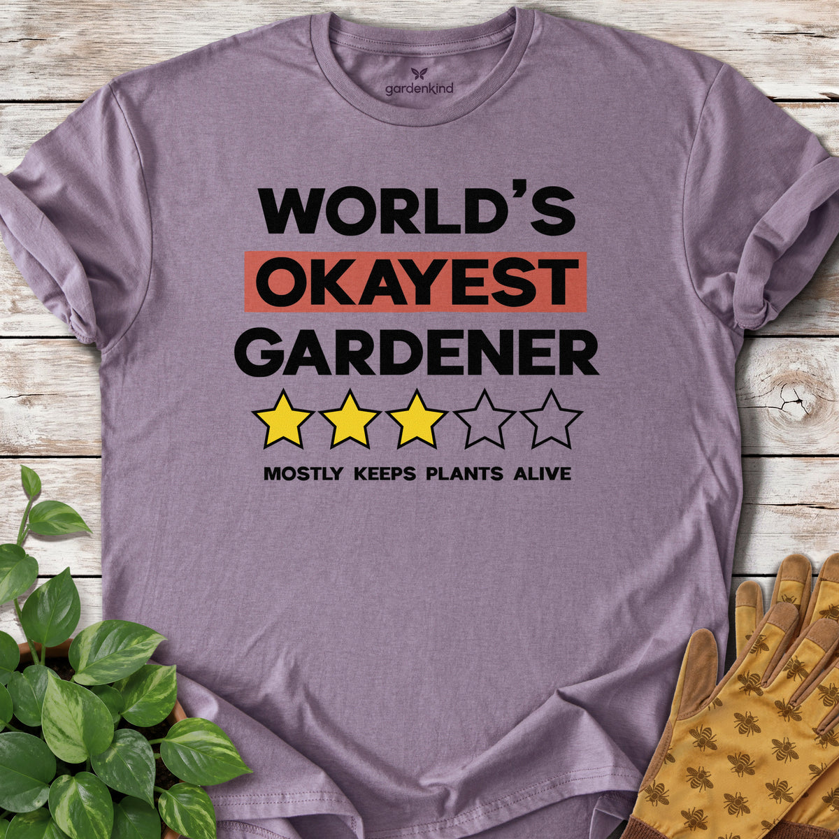 World's Okayest Gardener Tee, Paragon