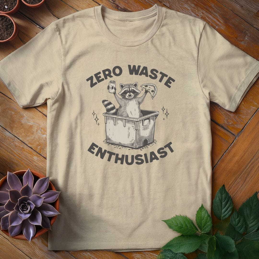 Zero Waste Enthusiast Tee T-Shirt Sand / S