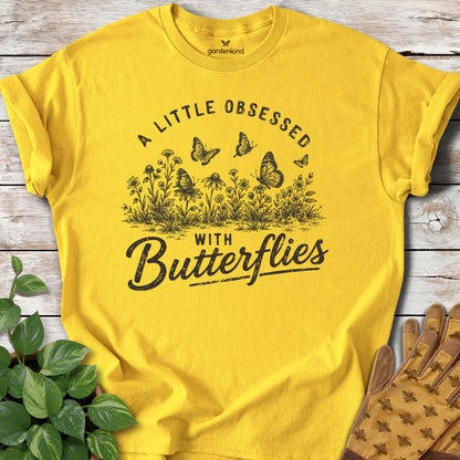 A Little Obsessed with Butterflies Tee, Daisy