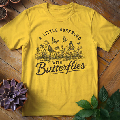 A Little Obsessed with Butterflies Tee T-Shirt Daisy / S