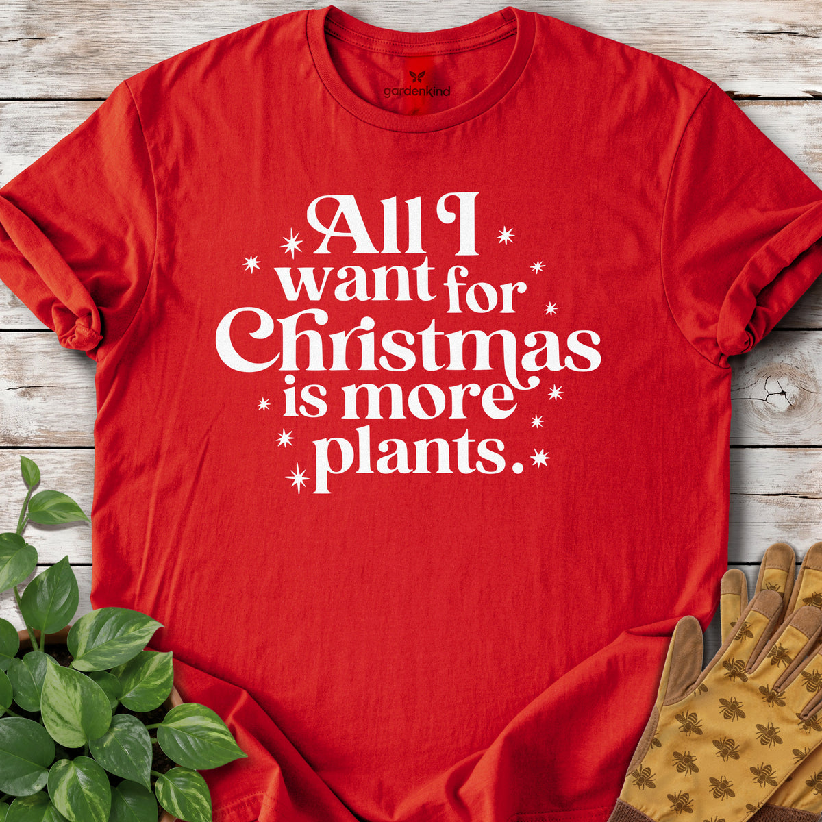 All I Want for Christmas Tee, Red