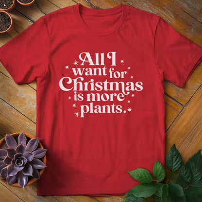 All I Want for Christmas Tee T-Shirt Red / S