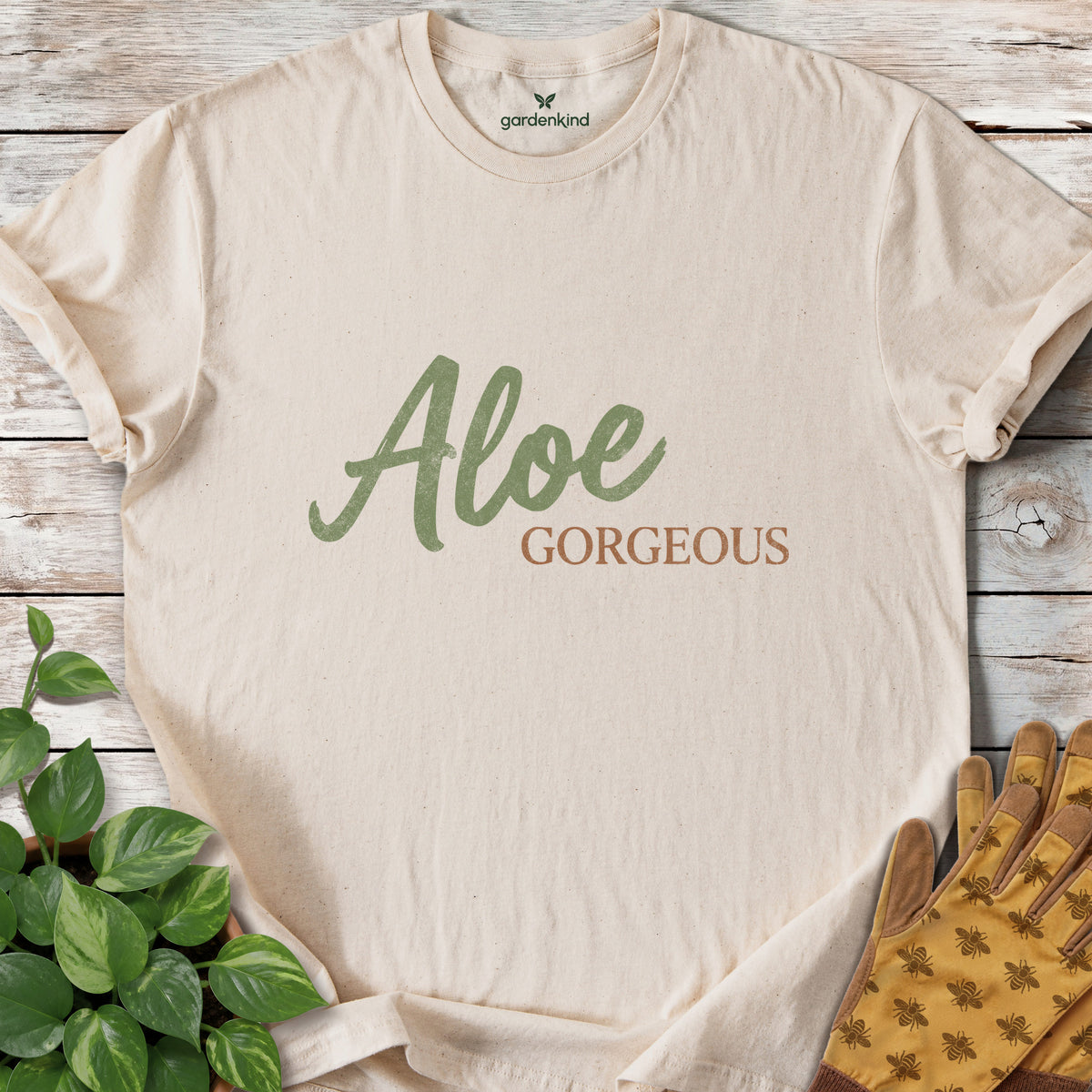 Aloe Gorgeous Tee, Natural