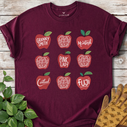 Apples Tee, Maroon
