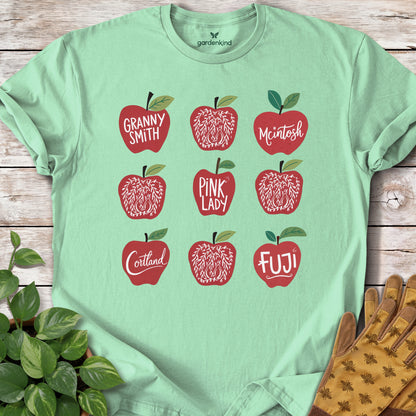 Apples Tee, Mint Green
