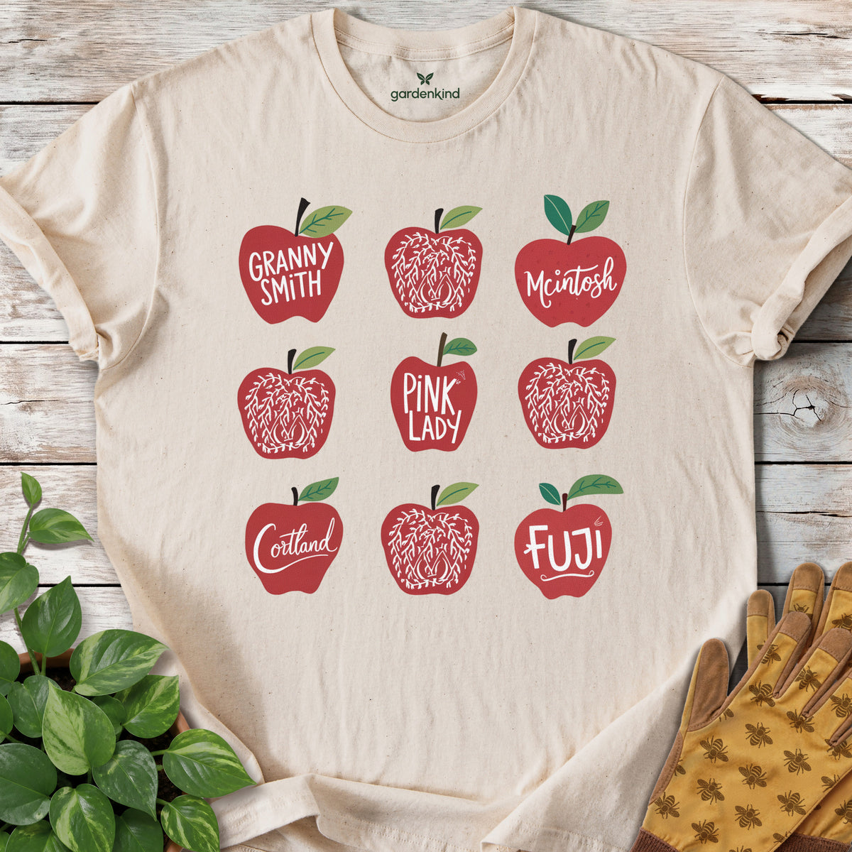 Apples Tee, Natural